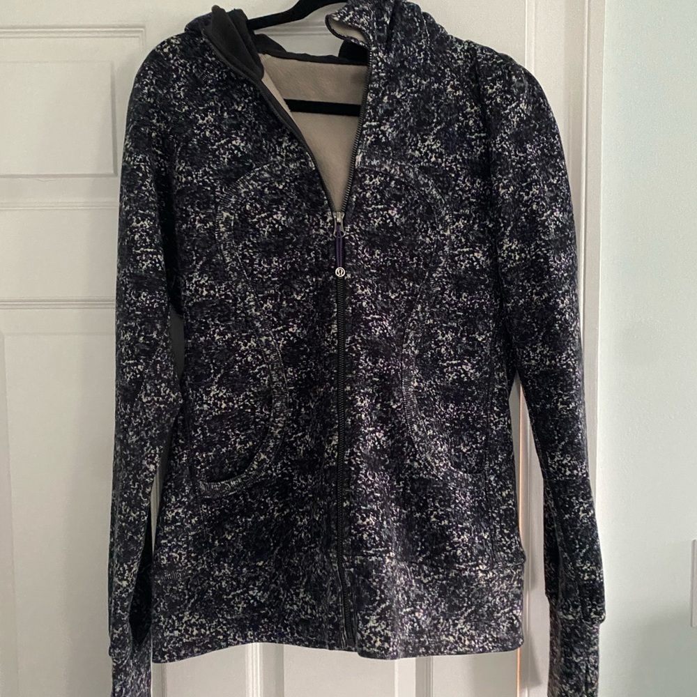 Lululemon Scuba hoodie Woman's Black Teal and purple Jacket